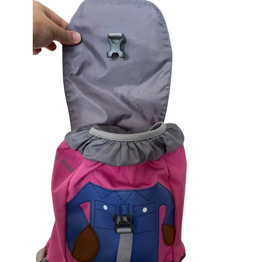L.L. Bean Toddler Backpack‎ Pink Bear 10